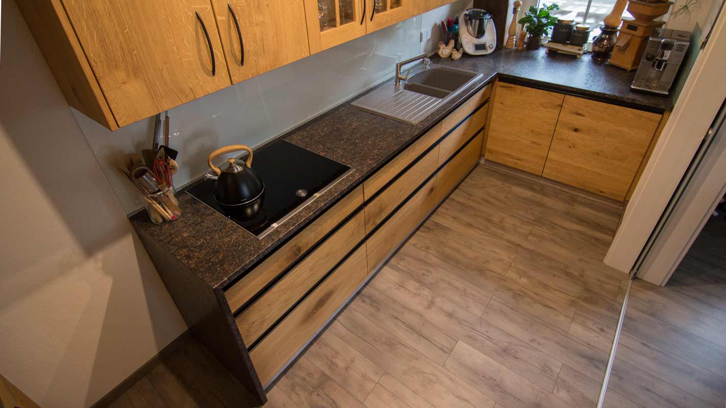 Kochen auf Naturstein