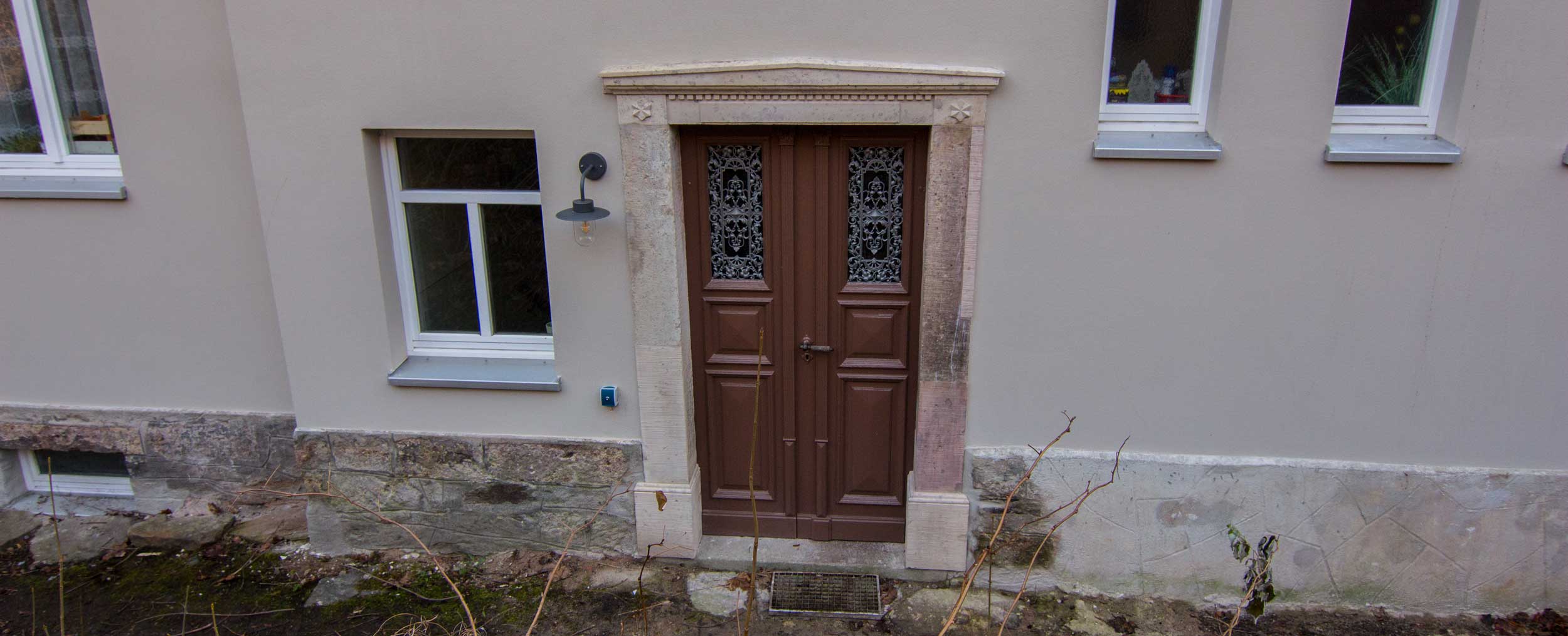 Steinsäge im Einsatz